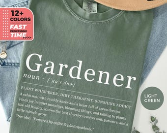 Lustiges Gärtner T-Shirt, Comfort Colors® Garten Shirt, Hobbys Geschenk für Pflanzenliebhaber, Garten Humor T-Shirt, Blumen Liebhaber Tee