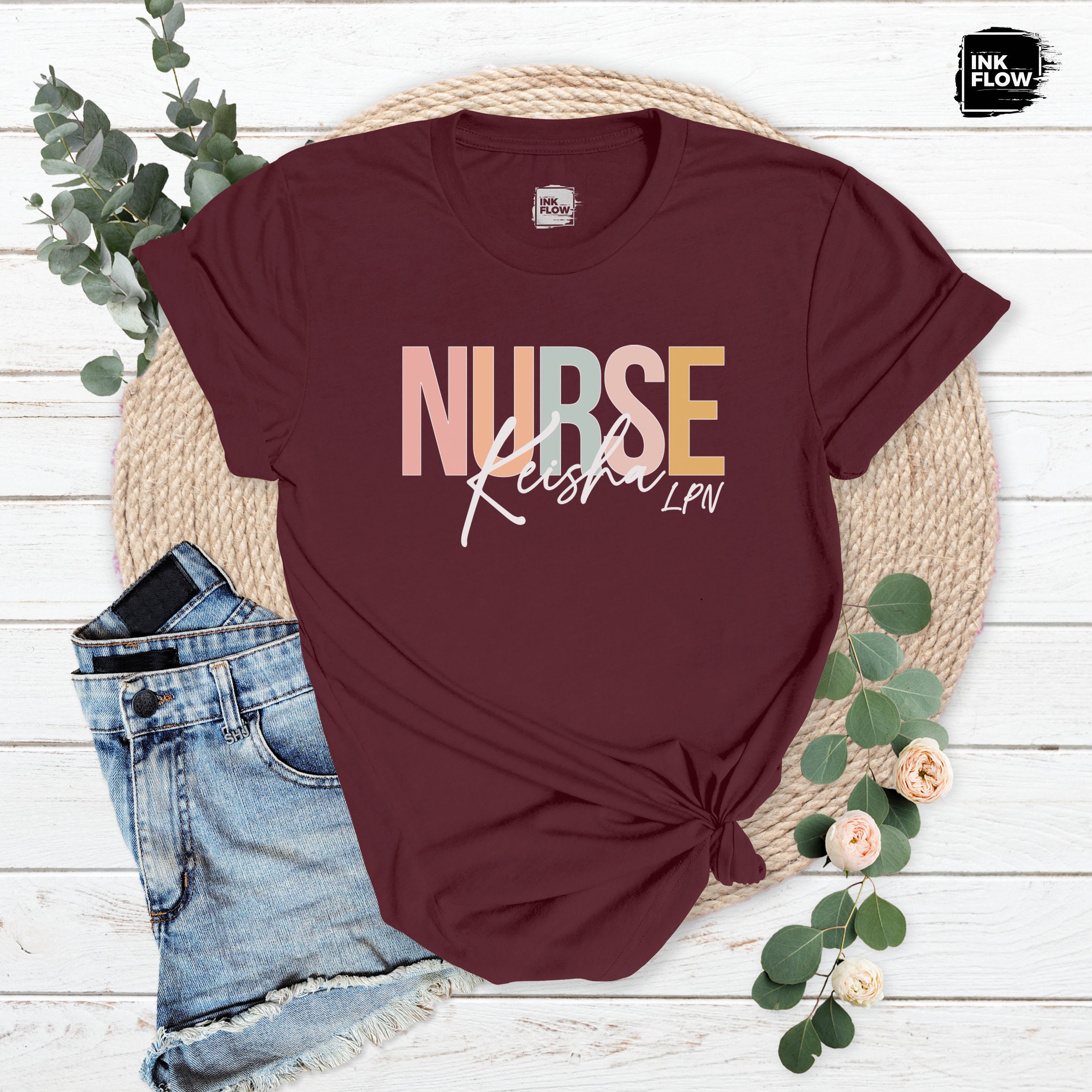 Custom Nurse LPN T-Shirt, Graduation Gift, Nurse Gift