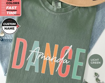 Custom Dance Boho Comfort Colors® T-Shirt, Personalized Dancing Lover Shirt, Gift for Dancers, It's a Good Day For Dance Top, Gift for Her
