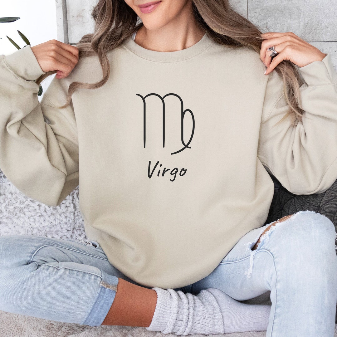 Virgo Zodiac Sweatshirt Birthday Gift for Virgo Women August Etsy
