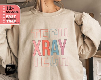 Sweat-shirt de radiologie, pull Rad, sweat-shirt XrayTech, pull de radiologie, col rond de radiologie, sweat-shirt X Ray Tech, sweat-shirt de radiologie