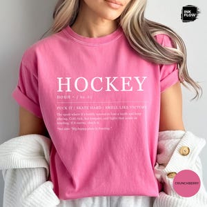 Lustiges Definition Hockey T-Shirt, Comfort Colors® Hockey Shirt für Spieler & Trainer, Sport TShirt, lustiges athletisches Shirt, Hockey-Liebhaber Geschenk Bild 2