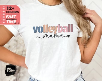 Camiseta de mamá de voleibol para mamá de voleibol, día del juego de voleibol, camiseta de voleibol para mamá deportista, regalo para mamá de voleibol, camiseta de mamá de voleibol