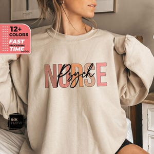 Psych Krankenschwester Sweatshirt, Pullover für psychische Gesundheit, Abschlussgeschenk für psychiatrische Krankenschwester, Psych Rn Geschenk, Krankenschwester Wertschätzung Geschenk, Krankenschwester Shirt