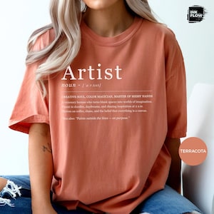 Funny Definition Artist T-Shirt, Creative Soul TShirt, Painter Gift Idea, 100% Cotton S-3XL Comfort Colors® Shirt, Artist Graphic T-Shirt image 7