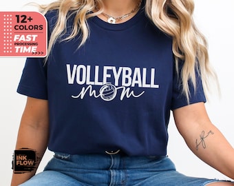 Camiseta de mamá de voleibol para mamá de voleibol, día del juego de voleibol, camiseta de voleibol para mamá deportista, regalo para mamá de voleibol, camiseta de mamá de voleibol