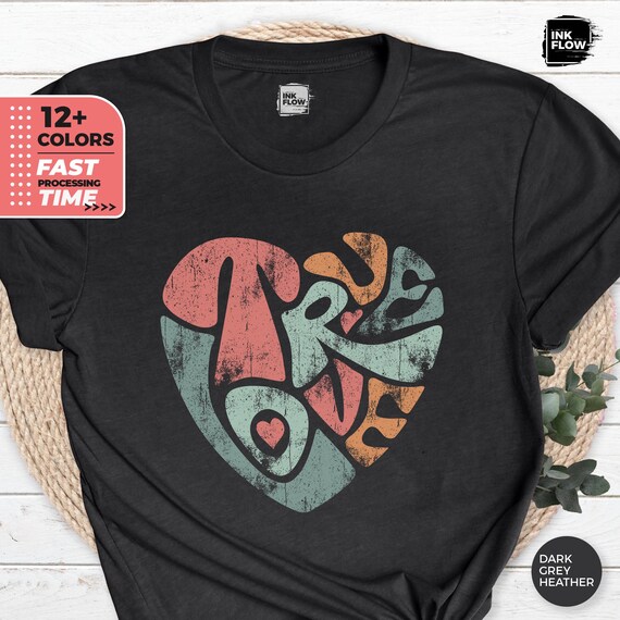 Vintage Hearts T-Shirt Cool Retro Valentines Day Gift Tee Vintage Hearts T-Shirt Cool Retro Valentines Day Gift Tee