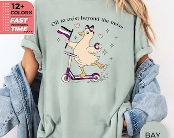Asexual Pride Goose Scooter Comfort Colors T-Shirt – Queer Ace Tee