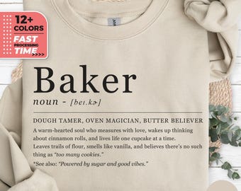Lustiges Bäcker Definition Sweatshirt, Backen Humor Hoodie, Bäcker Leben Pullover, Lustige Küche Sweatershirt, Geschenk für Bäcker, Kulinarischer Spaß Hoodie