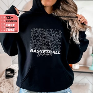 Sudadera de baloncesto, regalos para amantes del deporte, suéter con cita positiva, camiseta de la era del baloncesto, mamá del baloncesto, regalo positivo para ella y para él