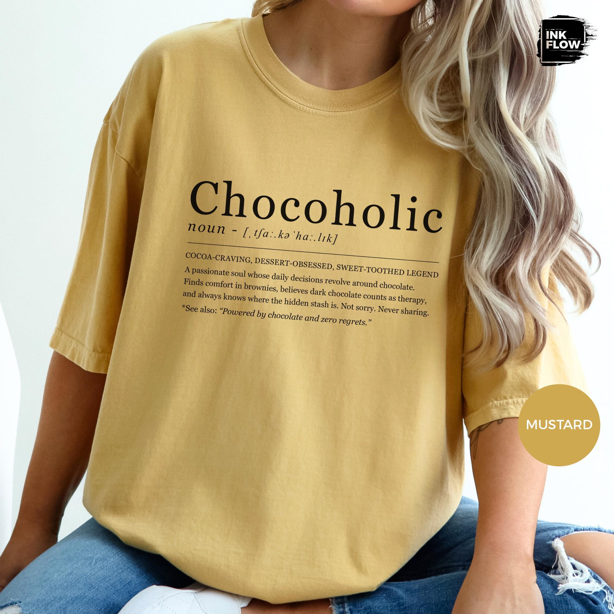 おもしろいチョコホリック定義Tシャツ、チョコレートラバー