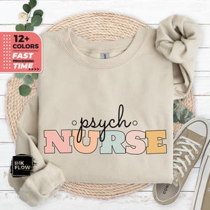 Psych Krankenschwester Sweatshirt, Pullover für psychische Gesundheit, Abschlussgeschenk für psychiatrische Krankenschwester, Psych Rn Geschenk, Krankenschwester Wertschätzung Geschenk, Krankenschwester Shirt