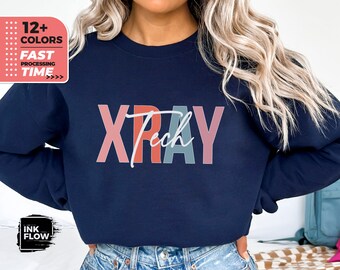 Sweat-shirt de radiologie, pull Rad, sweat-shirt XrayTech, pull de radiologie, col rond de radiologie, sweat-shirt X Ray Tech, sweat-shirt de radiologie
