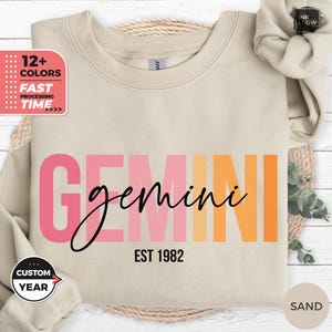 Custom Gemini Sweatshirt, Birthday Sweatshirt, Crewneck Sweatshirt, May June Birthday Shirt, Astrology Shirt Gemini, Gemini Astrology Gift