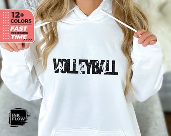 Retro volleybalsweater, cadeau volleybalspeler, cadeau voor volleybalspeler, shirt met ronde hals, volleybalcadeau dames, volleyballiefhebber