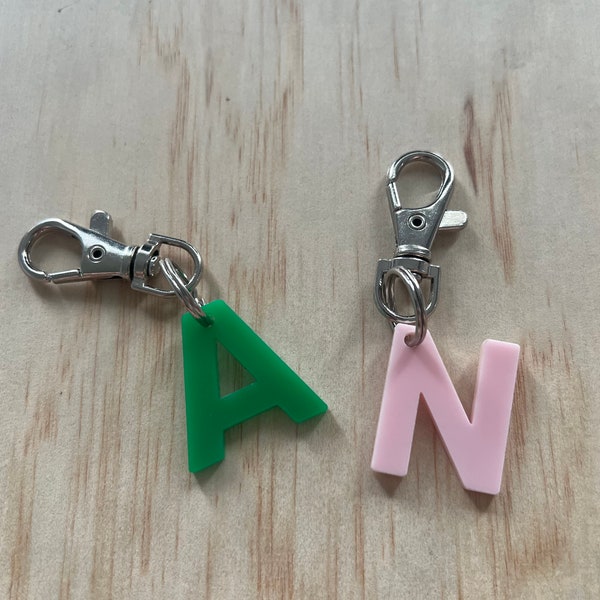 Colourful Letter Tag for Bags or Keys