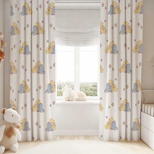 Winnie the Pooh Nursery Curtains: Room Darkening Kids Bedroom Decor