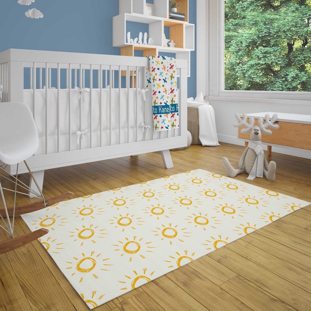 Sunshine Sun Rug Sunshine Nursery Area Rug Kids Bedroom Rug Sun Nursery Decor Sunshine ...