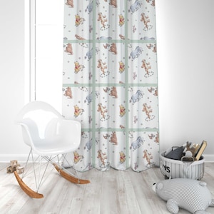 Winnie the Pooh Nursery Curtains: Room Darkening Kids Bedroom Decor