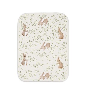 Personalized Bunny Baby Blanket: Velveteen Rabbit Nursery Decor image 7