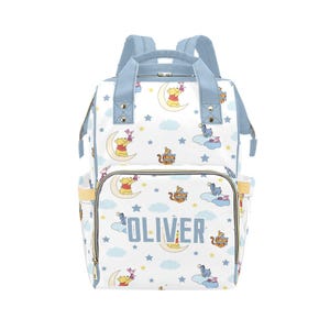 Winnie the Pooh Backpack Diaper Bag | Winnie the Pooh Diaper Bag | Gender Neutral Diaper Bag | Baby Shower Gift | Pooh Nappy Bag | Pooh Bag