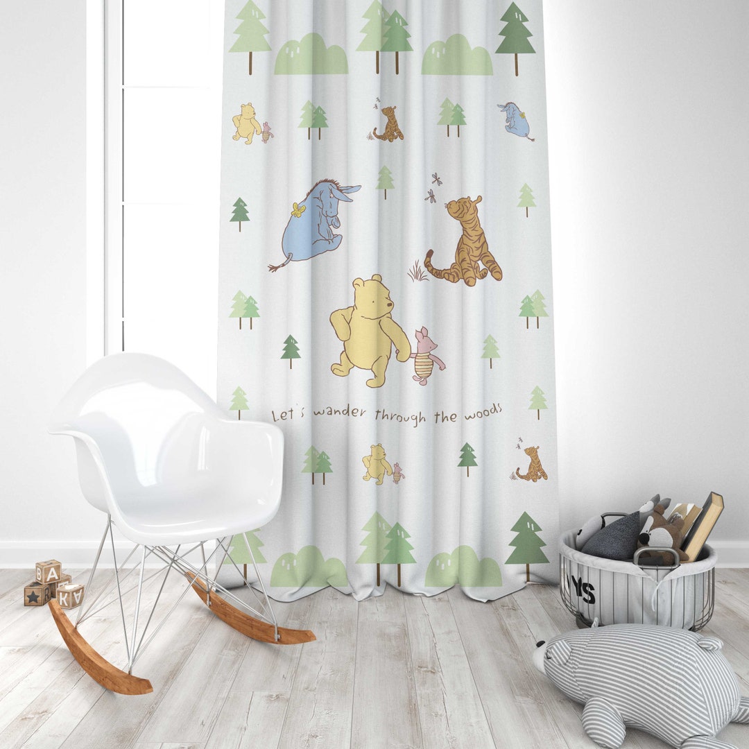 Winnie the Pooh Bear Nursery Curtains Winnie the Pooh Nursery Decor