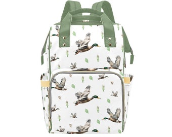 Duck Backpack Diaper Bag | Hunting Diaper Bag | Boy Diaper Bag | Baby Shower Gift | Duck Hunting Baby Accessory | Personalized Diaper Bag