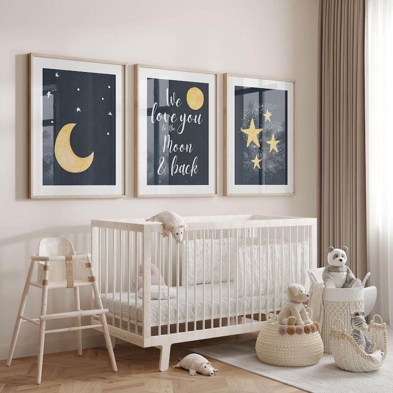 Moon Stars Nursery - Etsy