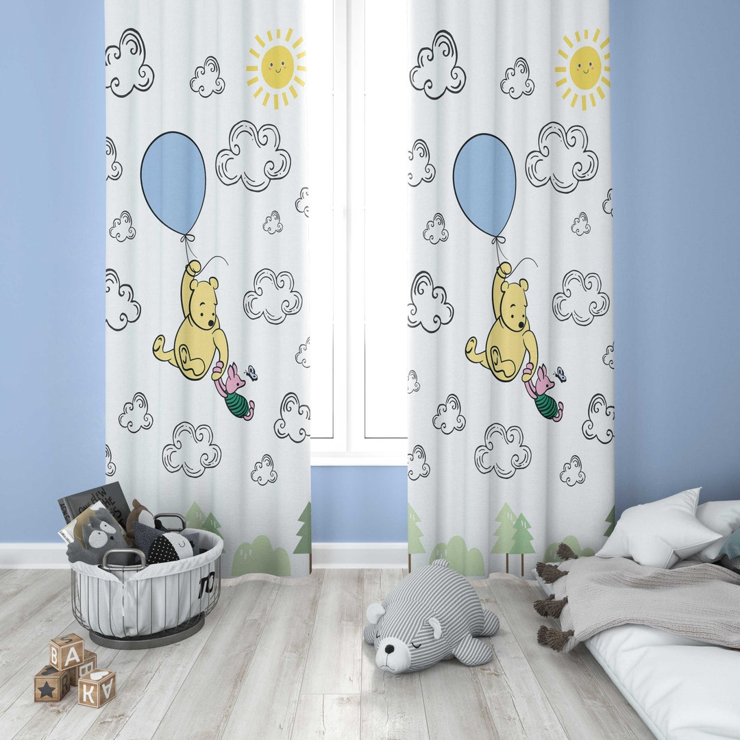 Winnie the Pooh Bear Nursery Curtains Winnie the Pooh Nursery