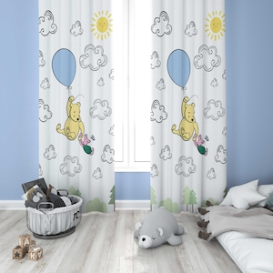 Winnie the Pooh Nursery Curtains: Room Darkening Kids Bedroom Decor