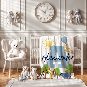Personalized Winnie the Pooh Baby Blanket: Plush Nursery Decor