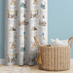 Winnie the Pooh Nursery Curtains: Room Darkening Kids Bedroom Decor