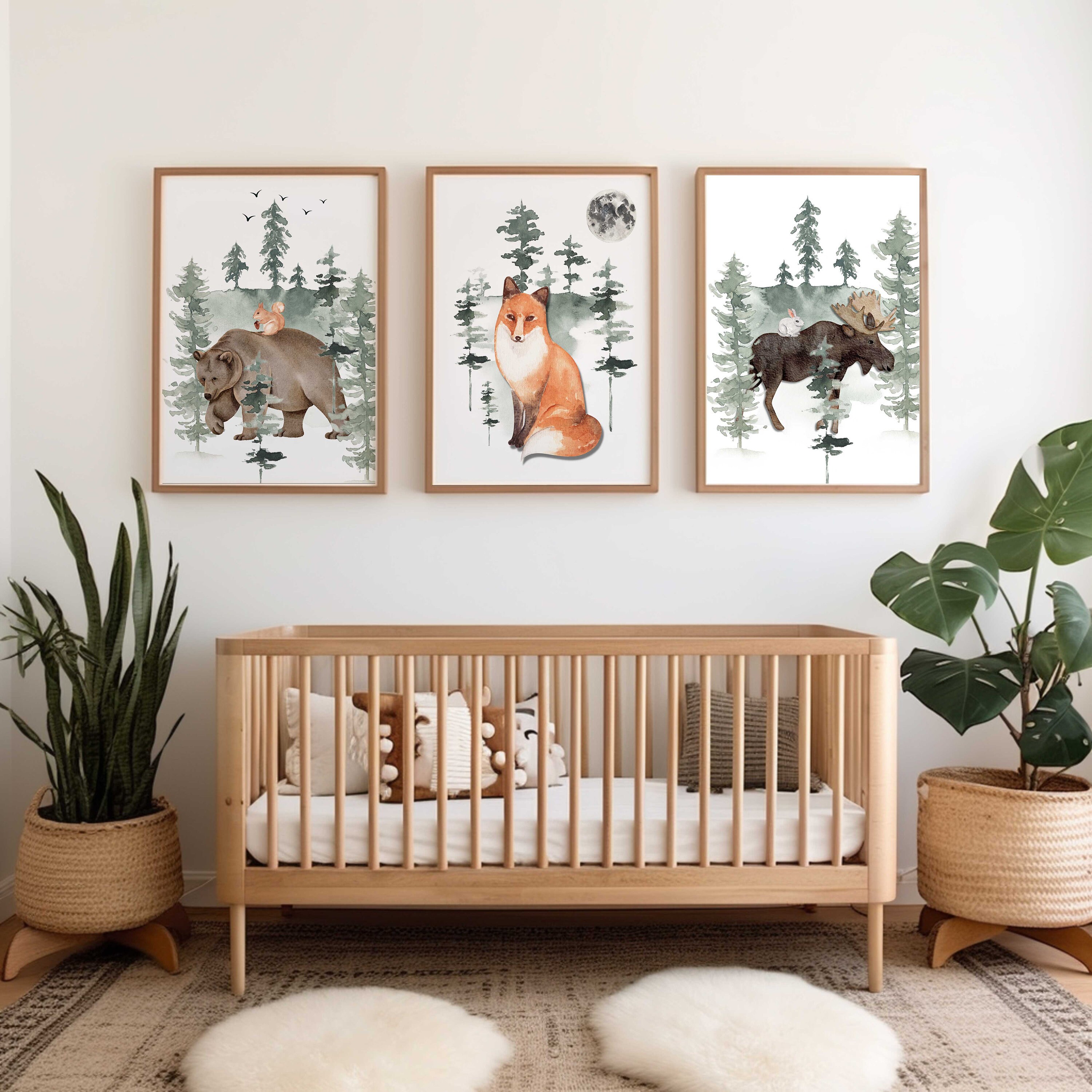 Moose and bear baby bedding sale