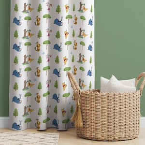 Winnie the Pooh Nursery Curtains: Woodland Kids Bedroom Decor