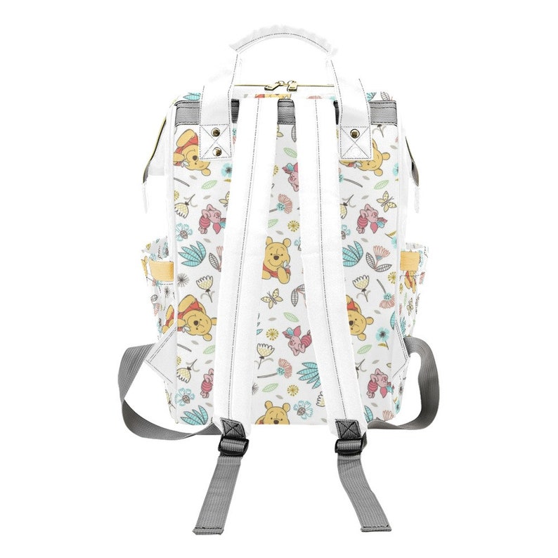 Winnie the Pooh Backpack Diaper Bag Winnie the Pooh Diaper Bag Girl Diaper Bag Baby Shower Gift Pooh Nappy Bag Pooh Bag image 3