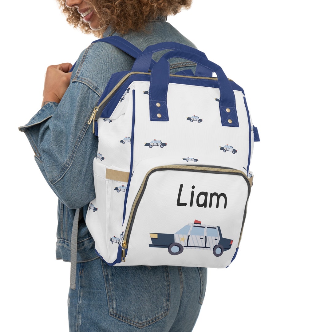 Police Car Backpack Diaper Bag personalized Diaper Bag Boy Etsy