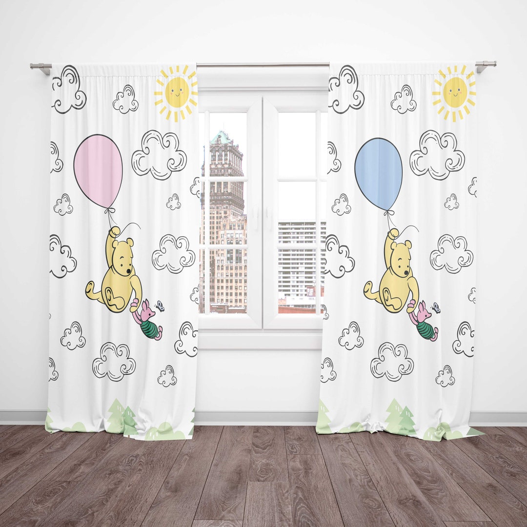 Winnie the Pooh Bear Nursery Curtains Winnie the Pooh Nursery Decor