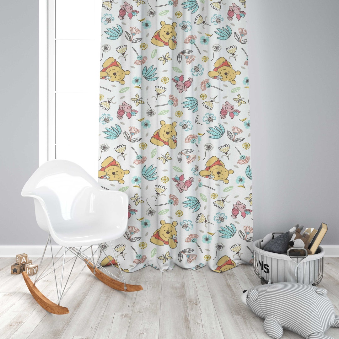 Winnie the Pooh Bear Nursery Curtains Winnie the Pooh Nursery Decor