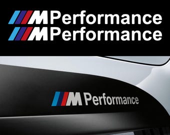 2 M Performance stickers compatible with BMW, size of your choice