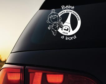 Pegatina de bebé a bordo del PSG