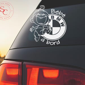 Naklejka „Dziecko na pokładzie” kompatybilna z BMW