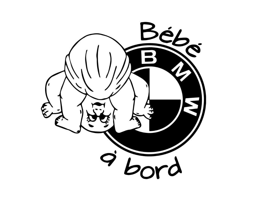 Baby on board BMW sticker