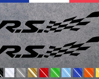 2 pegatinas de 20 cm compatibles con Renault Sport Clio Megane Clio Twingo RS