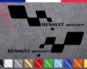 2 Stickers compatible with Renault Sport Clio Megane RS