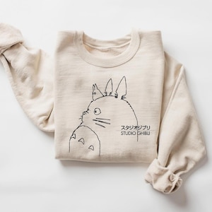 Vintage My Neighbor Totoro Ghibli Sweatshirt, Totoro Gift Shirt  Hayao Miyazaki, Totoro Hoodie, Ghibli Sweatshirt, Spirited Away T-Shirt