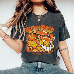 Cat bus t shirt cheap