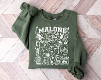 Post Malone Posty Howdy Sweatshirt, Post Malone Merch, Album Sunflower Tour 2023 T-Shirt, Malone Posty Howdy Tee, Ghost Malone Tshirt