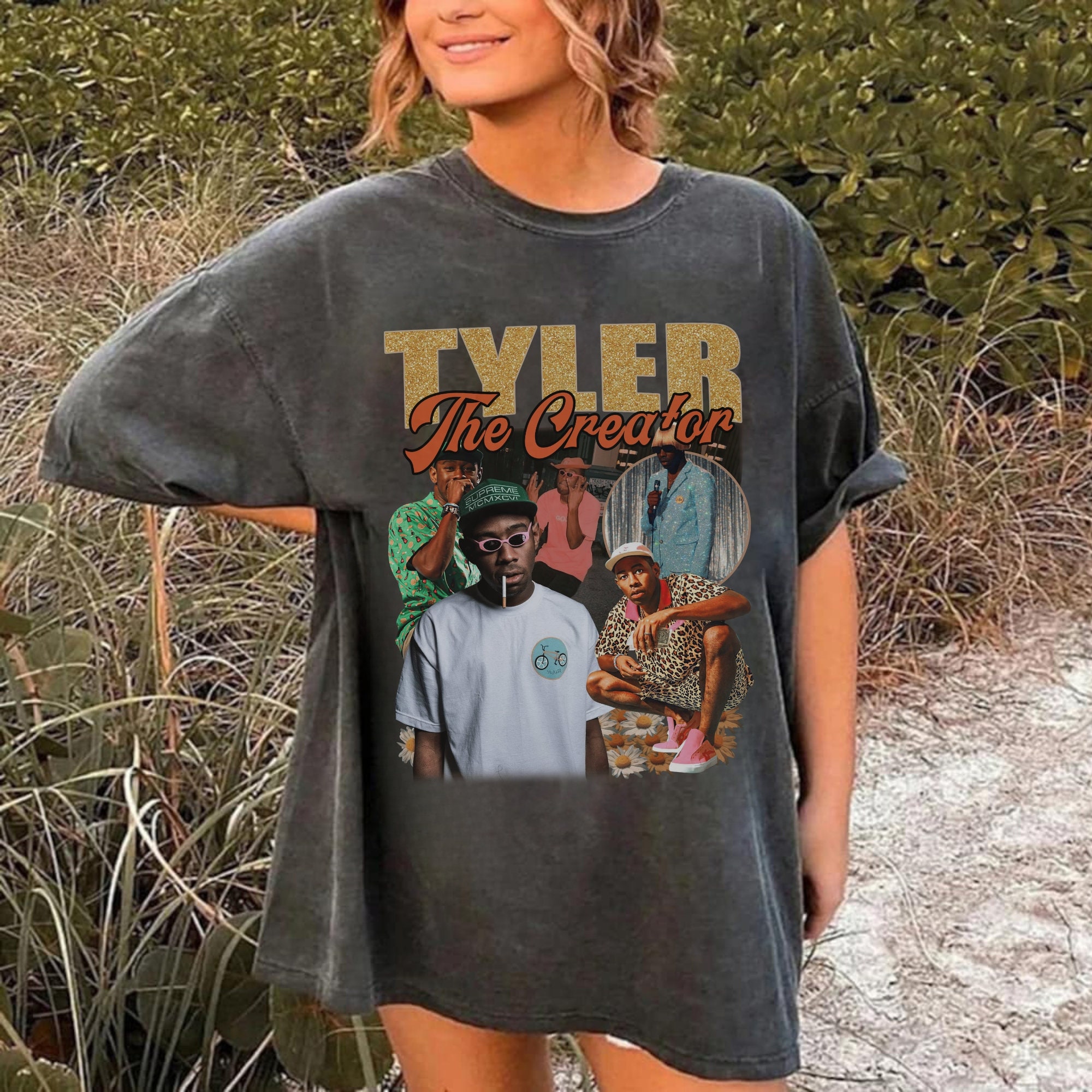 Tyler, The Creator unisex adult Cmiygl Los Angeles Hoodie  Hooded Sweatshirt, Brown, Small US : Clothing, Shoes & Jewelry