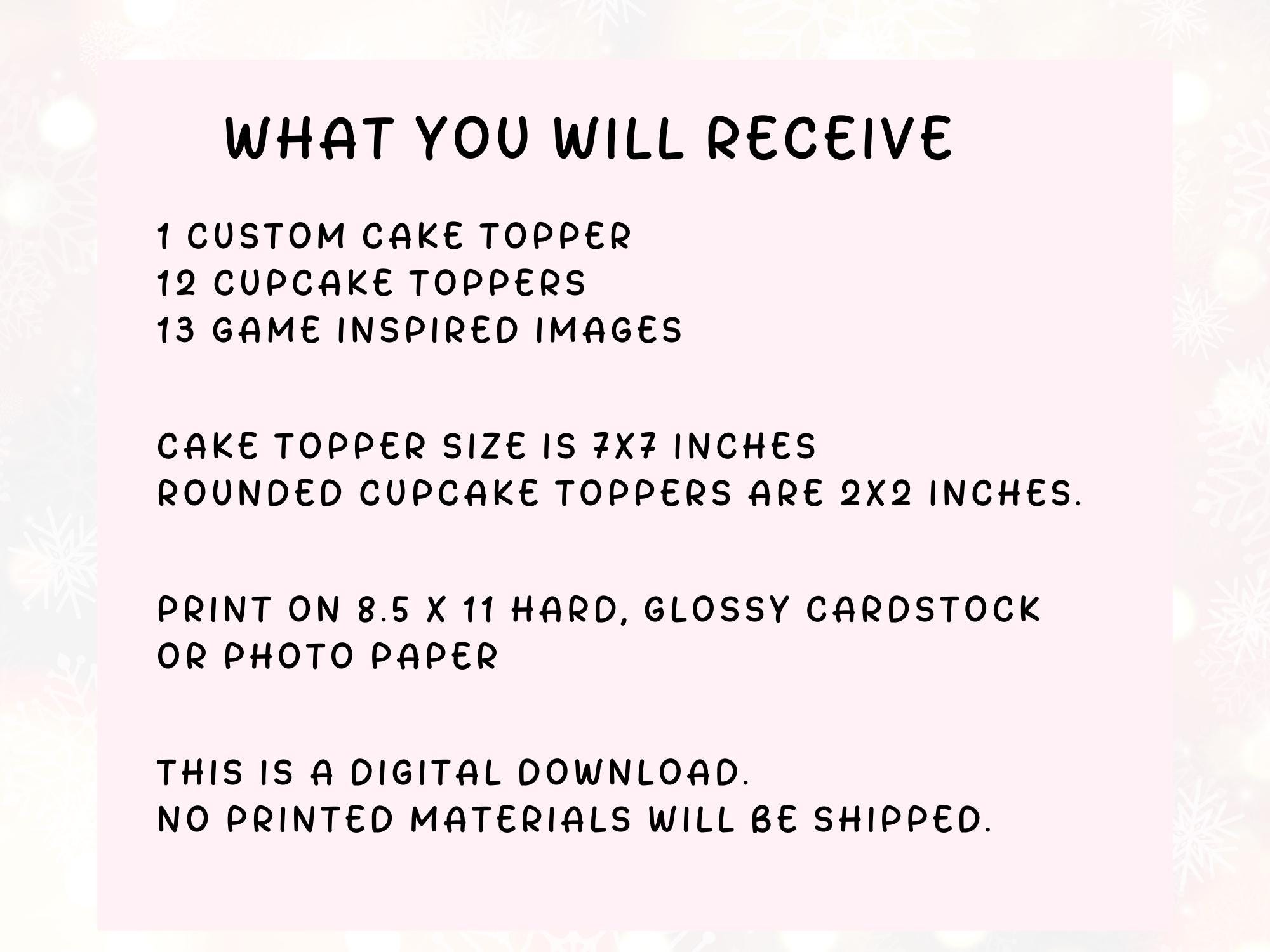 Game Pixel Party Digital Topper Set
