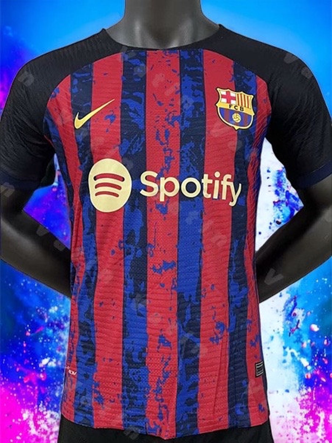 Home Shirt 𝐀𝐔𝐓𝐇𝐄𝐍𝐓𝐈𝐂 Jersey BARCA Season 2023/24 Color Etsy